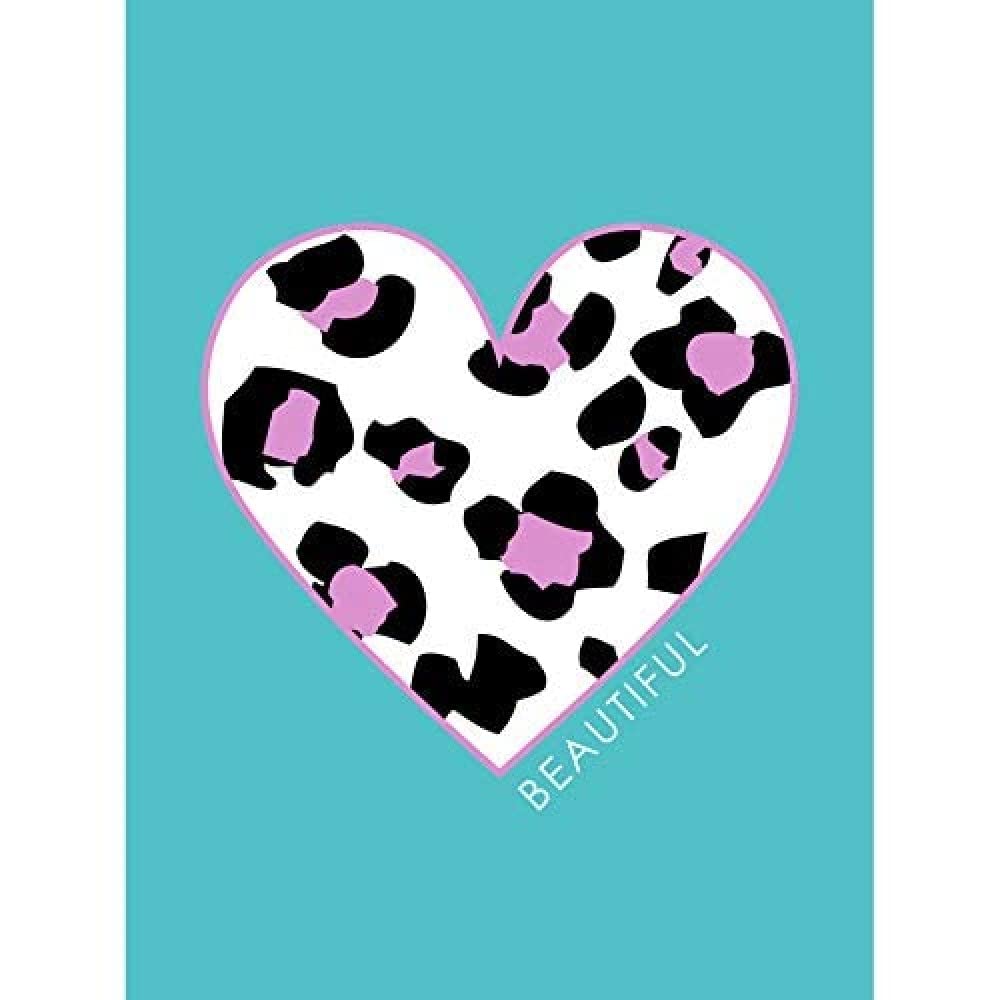 Wee Blue Coo Leopard Blue And Purple Solid Beautiful Unframed Art Print Poster Wall Decor 12X16 Inch