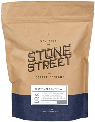 Stone Street Gourmet Guatemala Antigua Coffee, Whole Bean, Dark Roast, Single Origin, 1 LB Bag, Volcanic/High Altitude Soil