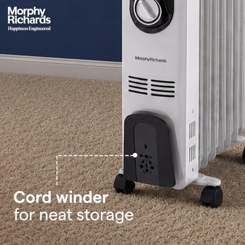 Image of Morphy Richards OFR Room Heater, 09 Fin 2000 Watts Oil Filled Room Heater , ISI Approved (OFR 9 Grey)