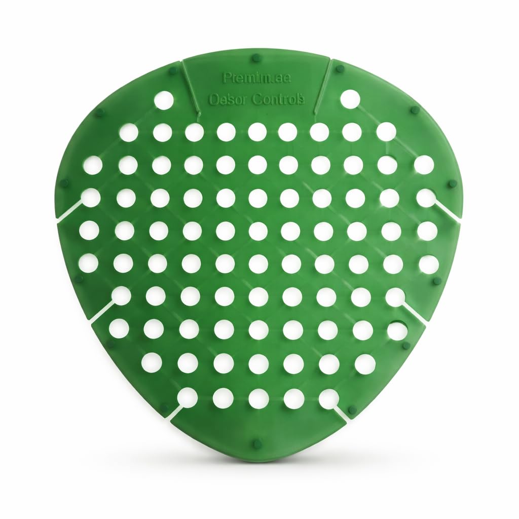 Appropriate Premium Urinal Screen | Odor Control Deodorizer | Anti Splash Urinal Mat | Long Lasting Fragrance | Bathroom & Toilet Use (Green, 6 Pc)-image-32