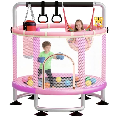 43% Off 60" Toddler Trampoline for Kids 1-12 with Code - Image 2