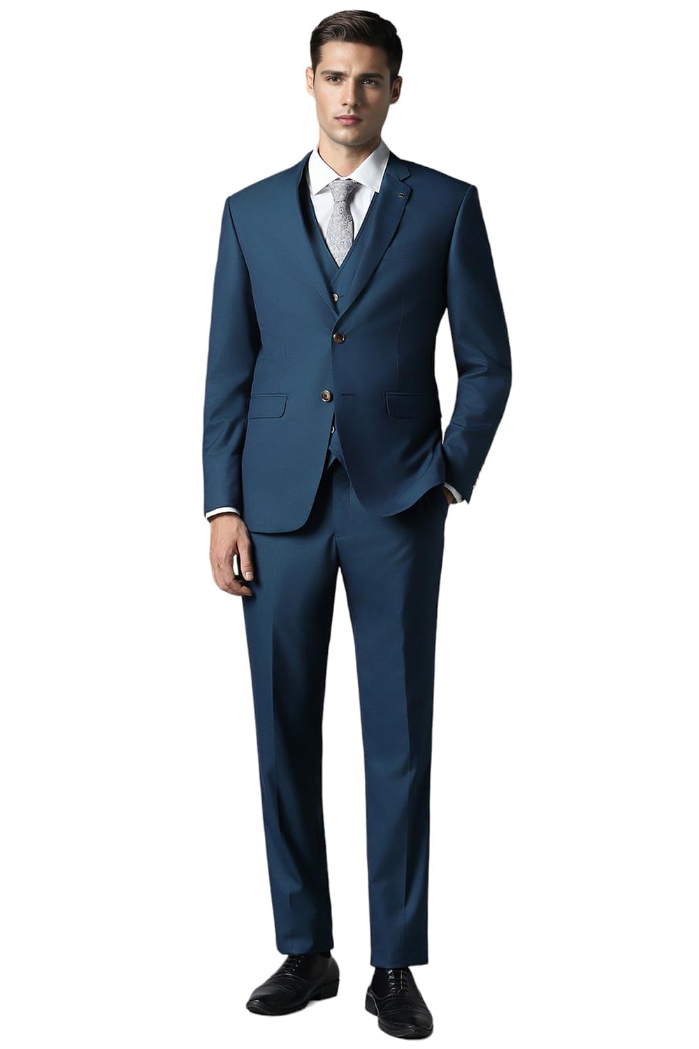 louis philippe Men's Polyester Blend Three Piece Suit-Dress Set-picture-29