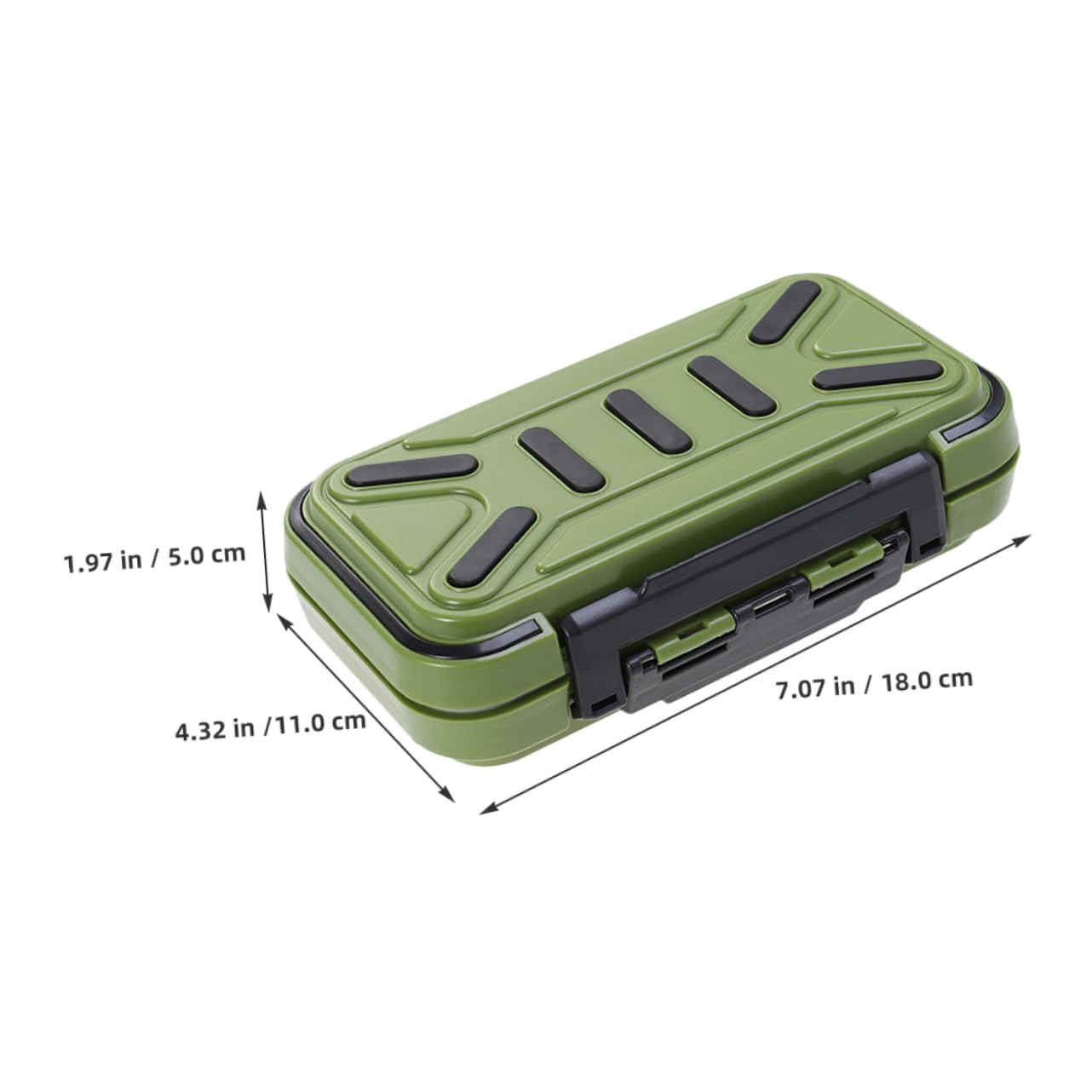 KESYOO 2pcs Box Waterproof Accessories Box Soft Bait Organizer Fishing Tackle Boxes Boat Tackle Storage System Small Tackle Boxes for Fishing Fish Hook Cases Abs Plastic Dark Green