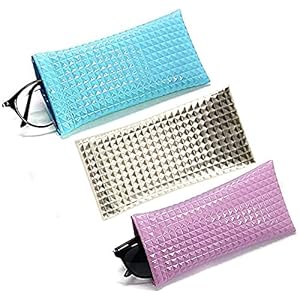 3 Stukken Lederen Zonnebrillenkoker, Draagbare Zonnebrillen Etui, Etui voor Brillenkoker Leer, PU Lederen…
