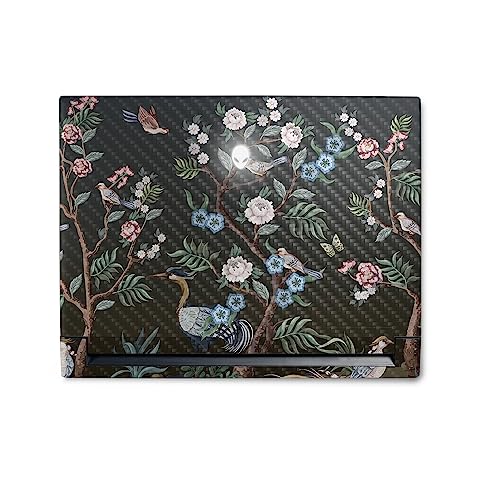 Image of MightySkins Carbon Fiber Skin Compatible with Alienware M18 R1 (2023) Full Wrap Kit - Asian Fabric | Protective, Durable Textured Carbon Fiber Finish | Easy to Apply & Change Styles | Made in The USA