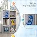 Imagen de ZONEKIZ Estantería para Juguetes Infantil Librería para Niños con 6 Compartimientos de Almacenaje y 3 Cajones de Tela no Tejida 61