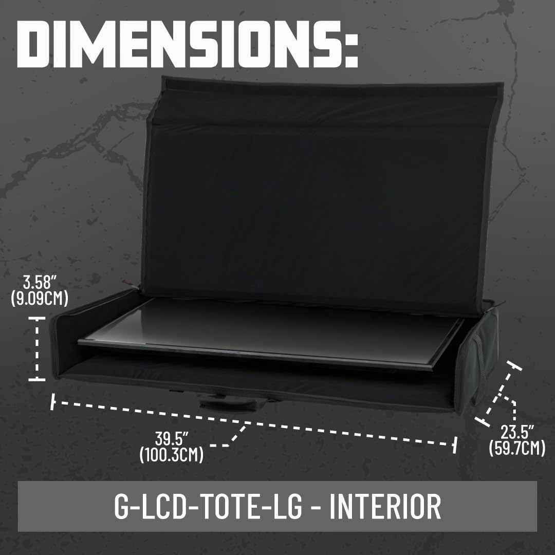 Gator Cases Housse en nylon rembourré pour le transport d'écrans LCD, de moniteurs et de TV entre 40" et 45"; (G-LCD-TOTE-LG)