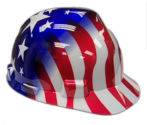 Safety Works 10055139 US Patriotic V-Gard Hard Hat