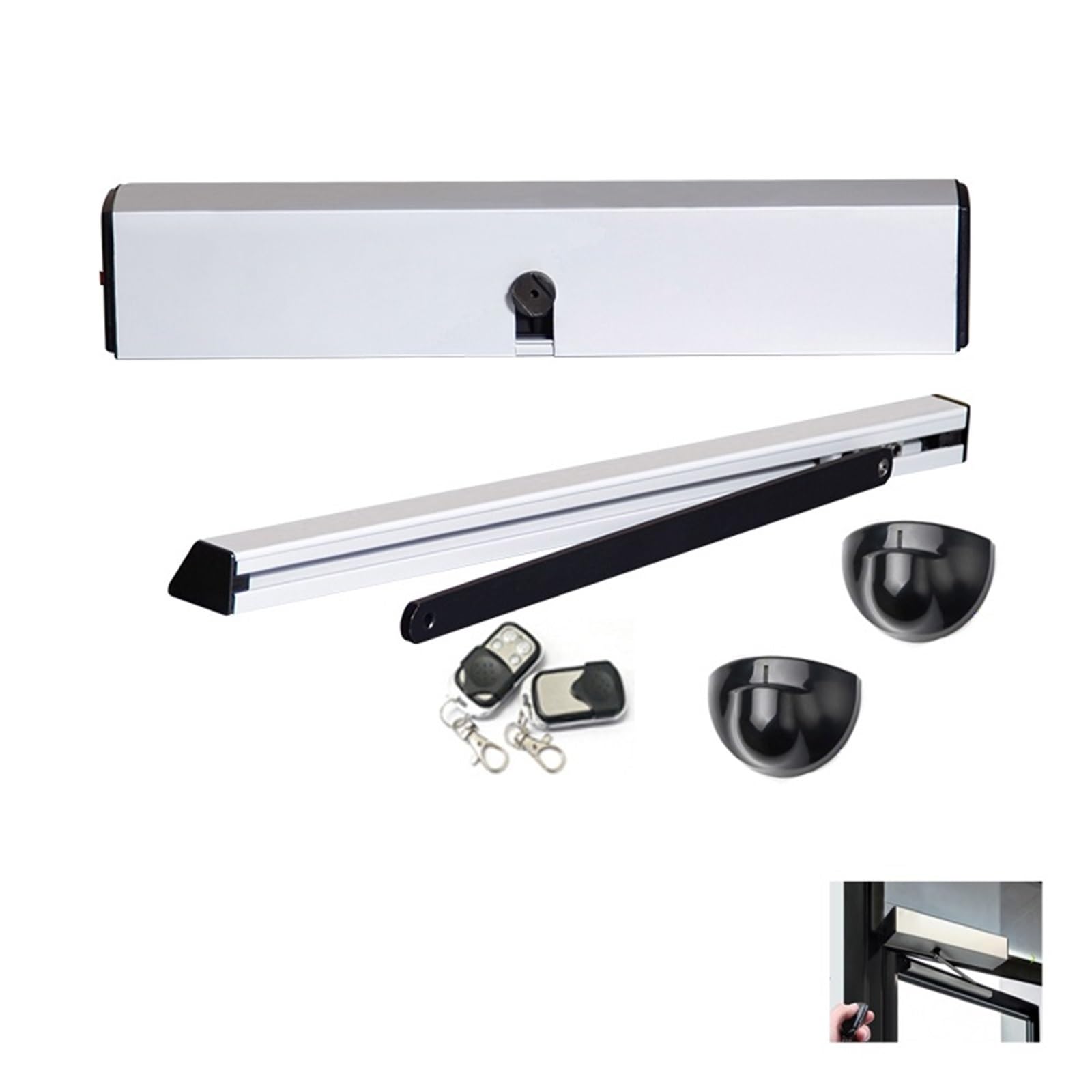 Rsgxlfqzvak Kit1 Automatic Gate Opener, Automatic Door Operators Swing Sliding Garage Gate Opener Electric Closer With Sensor Y Release Button Optional(Kit1)