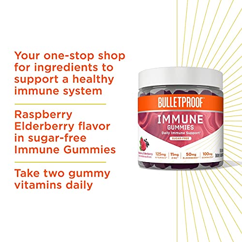 Bulletproof Vitamins A+D+K, 60 Sugar-Free Gummies, Strawberry Orange Flavor | Immune Sugar-Free Gummies, 60 Count, Elderberry Raspberry Flavor #TOP7