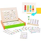 🚀Montessori Juguetes colorido: Los coloridos juguete de madera con animales pueden hacer que el juego sea muy divertido. Para entrenar las habilidades de observación de los niños, la capacidad lógica, la coordinación de manos y ojos.