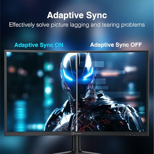 Image of ArcticPro 27inch 240Hz Curved Gaming Monitor, FHD 1080p, 1ms Response Time, 4000:1 Contrast, PC Monitor, Adaptive sync, 3-Sided Frameless, Ultra Slim, 120% sRGB, Bluelight Filter,HDMI & DP Ports