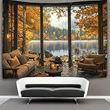 【PERFECT SIZE】:70cm x 100cm,100cm x 150cm,130cm x 150cm,150cm x 200cm,180cm x 230cm,¡muchos tamaños para su pared! También le daremos un paquete de accesorios para colgar como regalo,incluyendo:2 clips de púas y 3 ganchos de clavos que no marcan,solo fije los extremos de la alfombra de pared a la pared,fácil de instalar y no dañará la pared.