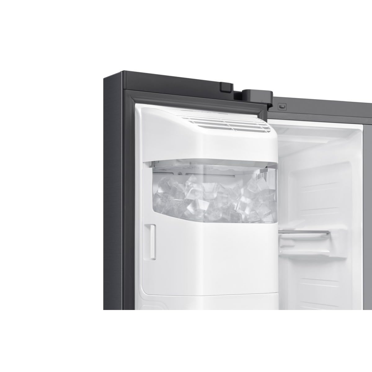 Samsung Side by Side AI Home RS90F64EDF/EF Kühlschrank mit Wasser/Eisspender, Wifi mit AI Energy Mode, AI Home Display, SpaceMax, 614 L, BxHxT: 91,2 x 178,4 x 72,6 cm, anthrazit