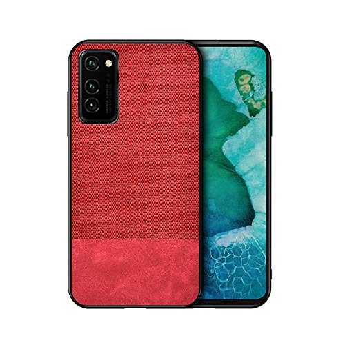 Mobile Phone Protection Case for Huawei Honor V30 Shockproof Splicing PU + Cloth Texture PC + TPU Protective Case-image-44