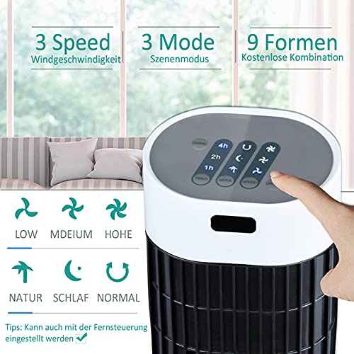 NAIZY 45W Ventilatore a Torre Ventilatore a