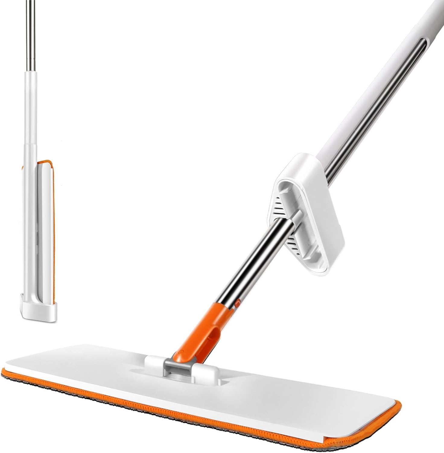 See full amazon price history chart for EARTHCONE Flat Microfiber Magic Mop for Floor Cleaning, Hands Free Squeeze Mop for Home, Stainless-Steel Handle, Bucket Less Mop (1Pcs) EARTHCONE Flat Microfiber Magic Mop for Floor Cleaning, Hands Free Squeeze Mop for Home, Stainless-Steel Handle, Bucket Less Mop (1Pcs) (B0CV43QPWK) Amazon Price History, Amazon Price Tracker