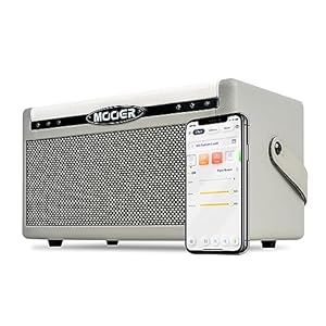 MOOER SD30i Practice Guitar Amp Portable Smart Amplifier, Bluetooth 30W Stereo Sound, 5Hrs Bettary Life, with 101 Effects, 80s Looper and 40 Drummer for Electric Guitar