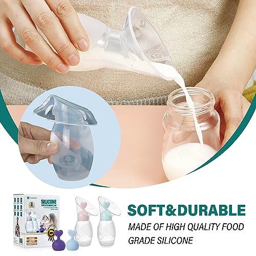 Amplim 810477025587 Manual Breast Pump | Gen 2 Food Grade Silicone Collector thumb #4