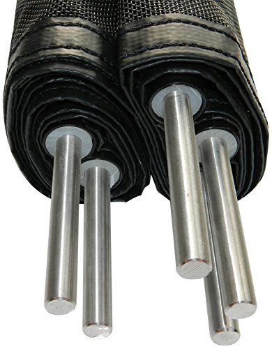 Pool Fence DIY by Life Saver Pool Fence, 48-Foot Black Barrier Fence, Self-Closing Gate, Drill Guide Bundle
