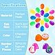 Dekewe 50 PCS Ostereier Plastik Bunt, 6 cm Plastikeier zum Befüllen, Oster Überraschungsei für Ostern Jagd Geschenke Und Osterthema Party Gunst