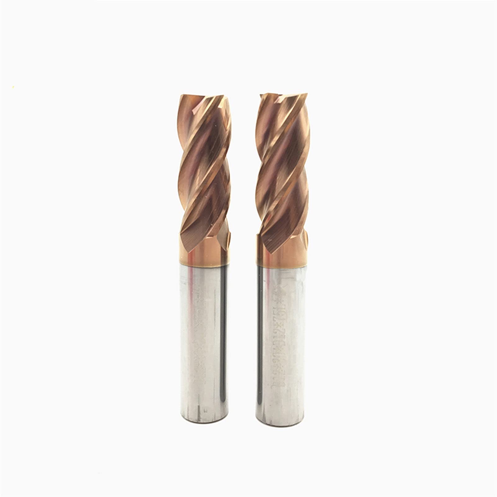 TTT Espiga CNC MACHING ENDMILLS HRC55 Molino de Extremo de carburo 4FLUTOS Herramienta de Corte de Acero de tungsteno Recubrimiento de tungsteno