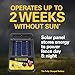 Zareba ESP5M-Z Solar Powered Electric Fence Charger - 5 Mile Lightning Electric Fence Energizer, Low Impedance, Contain Animals and Keep Out Predators, Black
