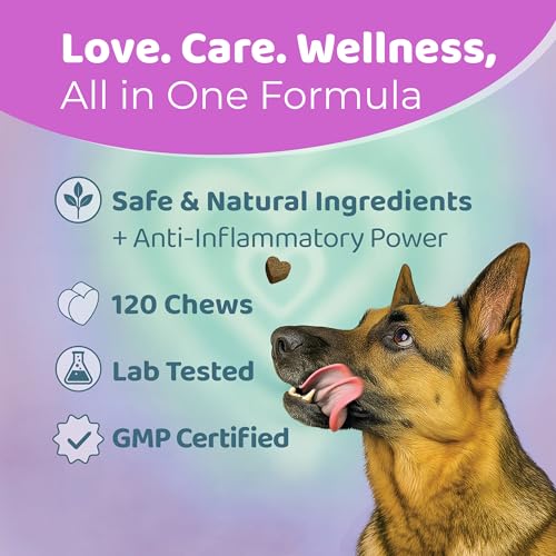 Hip and Joint Supplements for Dogs โ 120 Soft Dog Chews โ Natural Salmon Flavor Hip and Joint Chews for Dogs - Dog Treats for All Breeds & Sizes - Image 6
