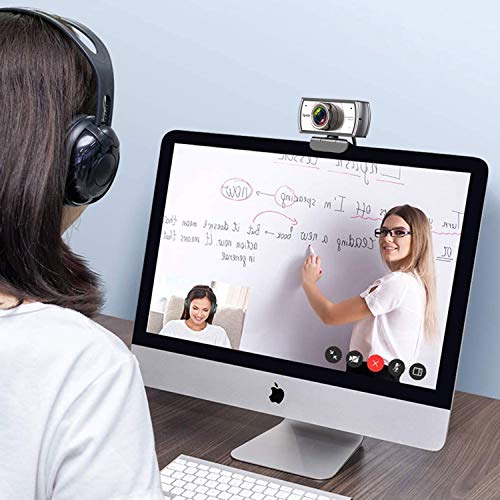 Spedal Webcam con treppiede, 120 Gradi Wide Angle Webcam, Live Streaming Webcam Gull HD 1080P, Computer Laptop Camera per Xbox OBS XSplit Skype Facebook, Compatibile per Mac OS Windows 10/8/7