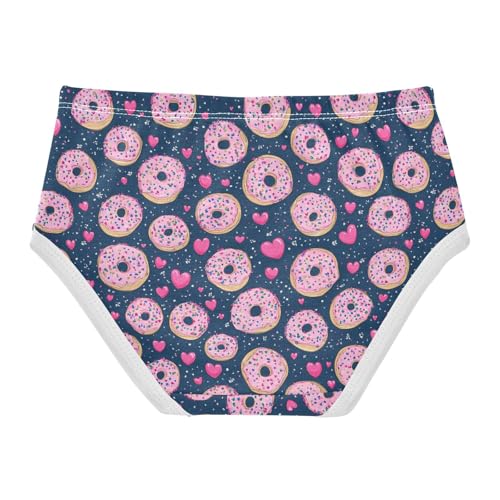 Wusikd Pink Doughnuts Girls' Underwear Cotton Girls Briefs Soft Toddler Underwear 2T2
