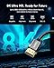 Silkland 8K HDMI ARC/eARC Cable 2.1 for Soundbar 3.3ft, 8K@60Hz, 4K@120Hz Ultra High Speed HDMI Cord Dolby Atoms 48Gbps, HDR10 HDCP 2.2&2.3 Compatible for Vizio Samsung Bose Sound bar, UHD TV,Blu-ray