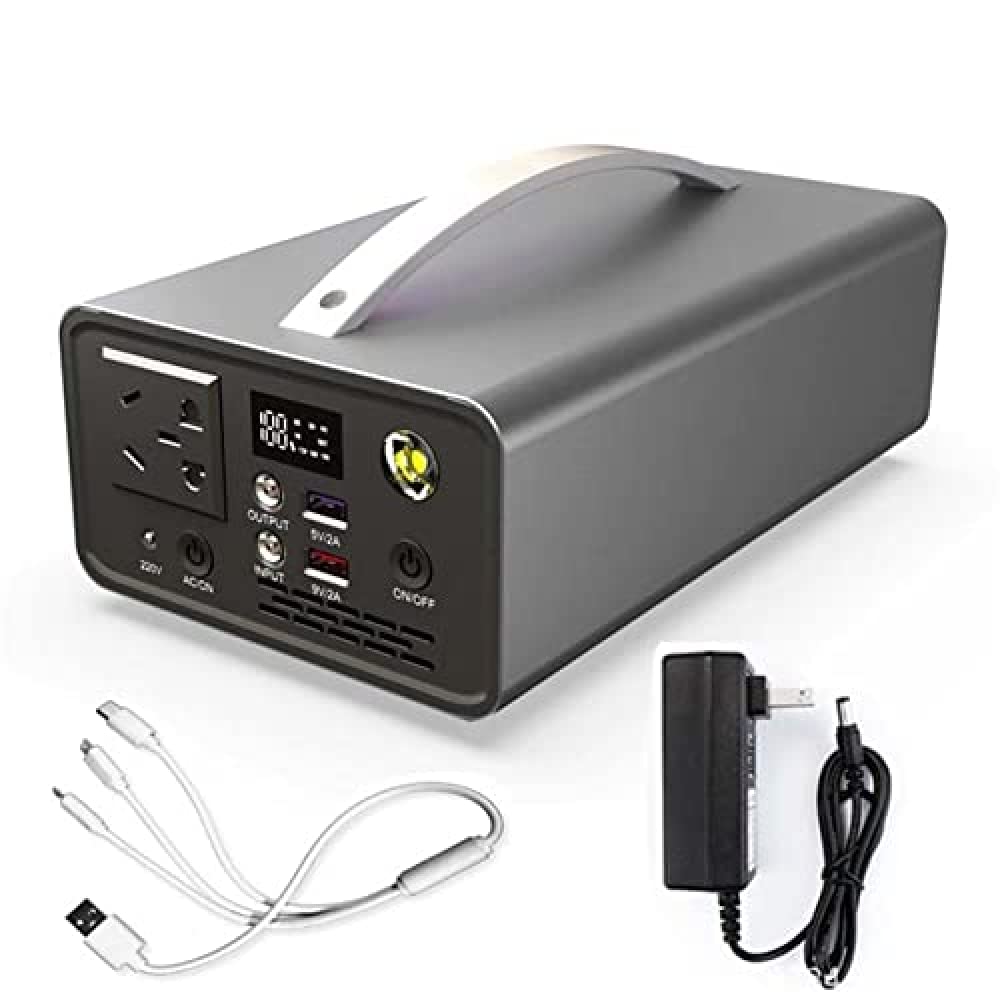 Centrale électrique Portable 319,2 Wh/76 000 mAh, Batterie de Secours au Lithium, générateur Solaire d'alimentation à Onde sinusoïdale modifiée, Alimentation de Secours extérieure,