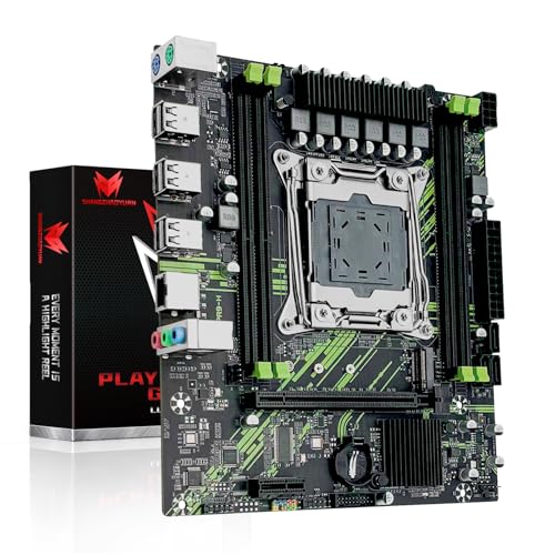 SHANGZHAOYUAN X99 Mainboard Intel LGA 2011-3 Motherboard für Xeon E5 V3 V4 CPUs, Support DDR4 RAM, NVME/NGFF M.2, PCIe X16, Gigabit LAN (X99 PR9-H, Schwarz) SHANGZHAOYUAN X99 Mainboard Intel LGA 2011-3 Motherboard für Xeon E5 V3 V4 CPUs, Support DDR4 RAM, NVME/NGFF M.2, PCIe X16, Gigabit LAN (X99 PR9-H, Schwarz)
