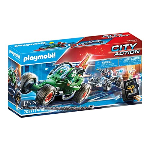 PLAYMOBIL 70577 City Action Kart Policial, persecuci&oacute;n ladr&oacute;n de Caja Fuerte,...