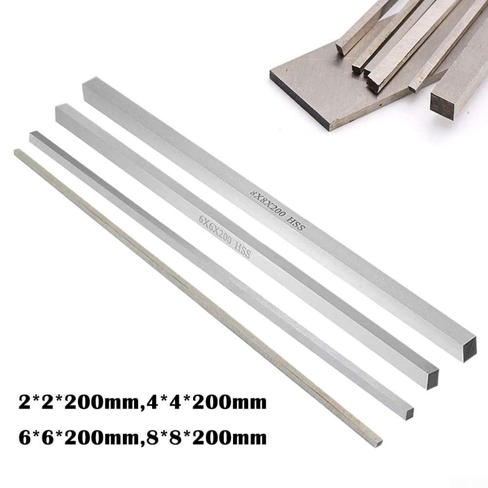 Barra Portautensili In Acciaio Rapido HSS Per Tornio CNC – 4x50x200 Mm, Durezza 60-62 HRC