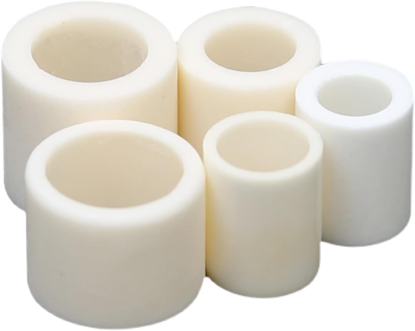 Ewanmesaz One Color 10 Pieces Ceramic Tube Alumina Porcelain Pipe Inner Diameter 4Mm Outer 8Mm For Lab Project(4X8x10mm)