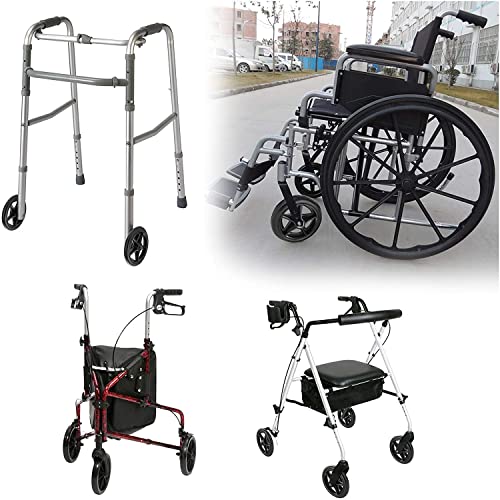 Emotrips 8 Inch By 1 Inch, Wheel Replacement For Wheelchairs, Black (2 Pcs) #TOP5