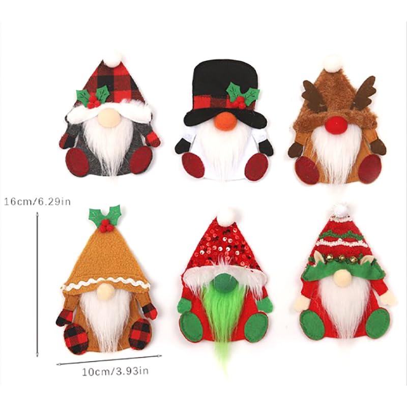 4 PORTAPOSATE NATALIZIO SEGNAPOSTO CALZA TASCHE POSATE NATALE PER PRANZO CENONE
