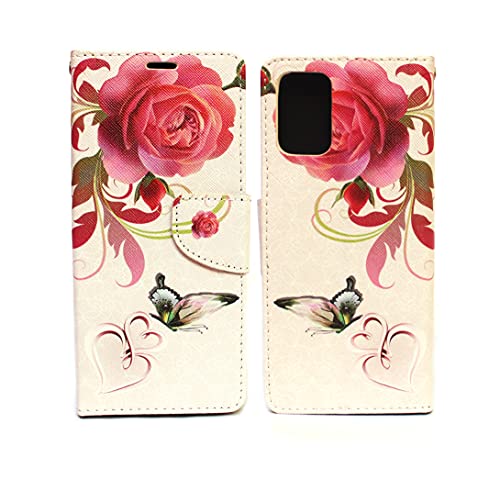 Image of Sharp Icon flip Cover for Oneplus 11R 5G Designer Fancy Printed Wallet flip case Cover - Rose Butterfly