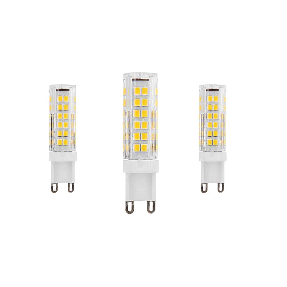 WANGPEI G9 LED Light Bulbs 9W Equivalent 90W Halogen Warm White 3000k 900 Lumen AC220-240V 360° Beam Angle Energy Saving G9 No Dimmable（Pack of 3） [Energy Class A++]