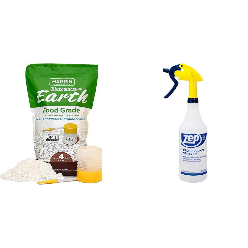 Harris 64 oz.(4 lb.) Diatomaceous Earth Food Grade 100% with Powder Duster Applicator DE-FG4P - The Home Depot
