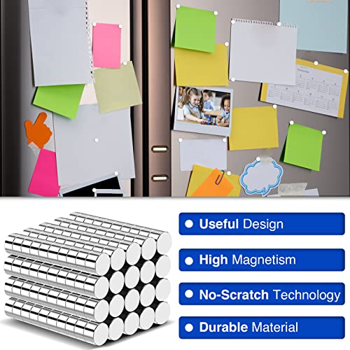 Image of 200Pcs Refrigerator Magnets, 3x2mm Small Magnets Tiny Earth Magnet for Crafts, DIY, Office, Kitchen