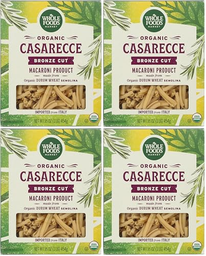 Image of Whole Foods Market, Organic Casarecce, 16 Ounce (Pack of 4)