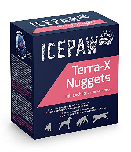 ICEPAW Terra-X Nuggets I 40 Stück (ca. 265 g) I Energie Snack I schnelle Energie I für sportlich sehr aktive Hunde