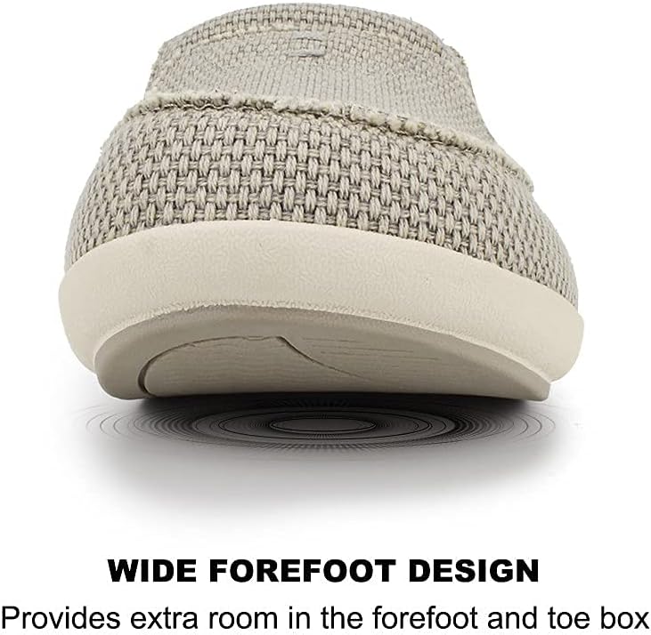 Mens Slippers with Arch Support, Canvas House Slipper for Men with Velvet Lining, Slip On Clog, Indoor Outdoor House Shoes with Anti-Skid Rubber Sole - Image 9