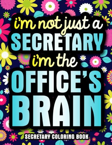 Secretary Coloring Book: A Funny Secretary Gift for Women for Appreciation and Relaxation image 2