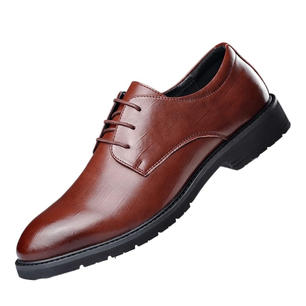 Scarpe Oxford Moderne Antiscivolo for Uomo, Basse, da Cerimonia, Smoking, alla, Classiche, con Lacci, in Pelle, Formali