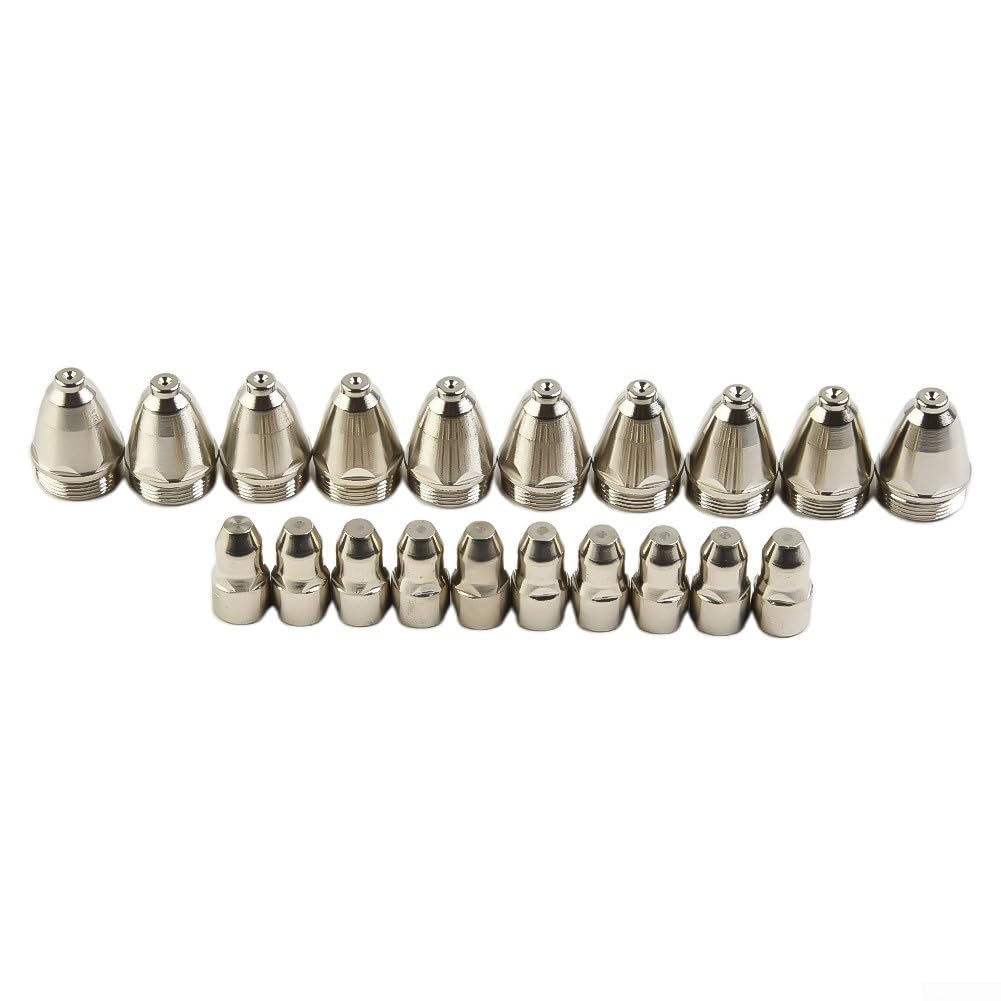 Lot de 20 consommables de torche de coupe plasma P80, buse d'électrode pour machine de découpe plasma CUT-70 CUT-80 CUT-100 CUT-120 (1,1 mm)