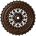 Ekena Millwork CM18SKRBC Sellek Ceiling Medallion, 18 1/2"OD x 7/8"ID x 1 1/2"P, Hand-Painted Root Beer Crackle