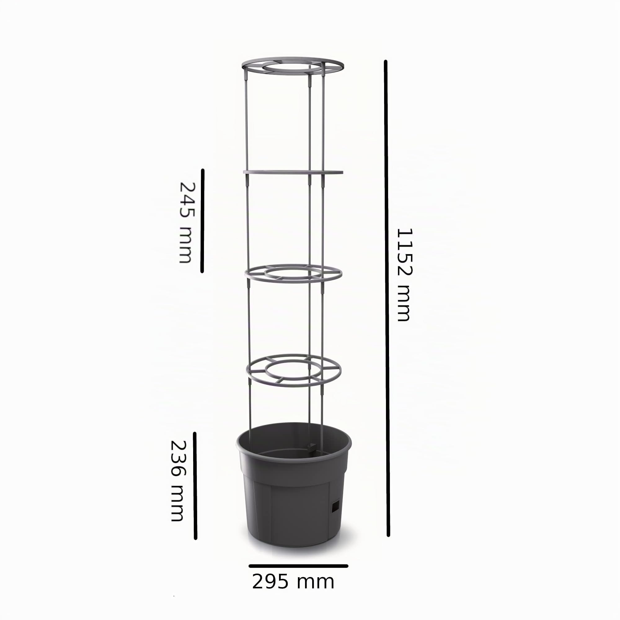 botle 3X Tomatenpflanze Blumentopf für Tomaten Set 3 STK Pflanzkübel 12 L, Tomatenzüchter, Tomatentopf, Übertopf, Gemüsen, Tomaten Waschen